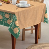 Toalha de Mesa Retangular Teka Basic 1,40m x 2,10m Hortência Toalha de Mesa Retangular Teka Basic 1,40m x 2,10m Hortência