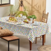 Toalha de Mesa Retangular Teka Basic 1,40m x 2,10m Macaron