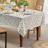 Toalha de Mesa Retangular Teka Basic 1,40m x 2,10m Macaron