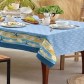 Toalha de Mesa Retangular Teka Basic 1,40m x 2,10m Mar