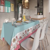 Toalha de Mesa Retangular Teka Basic 1,40m x 2,10m Tea Time II Toalha de Mesa Retangular Teka Basic 1,40m x 2,10m Tea Time II
