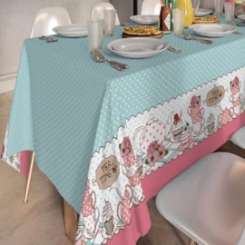 Toalha de Mesa Retangular Teka Basic 1,40m x 2,10m Tea Time II Toalha de Mesa Retangular Teka Basic 1,40m x 2,10m Tea Time II