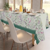 Toalha de Mesa Retangular Teka Basic 1,40m x 2,10m Violetas Toalha de Mesa Retangular Teka Basic 1,40m x 2,10m Violetas