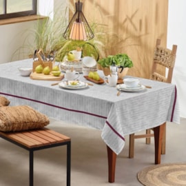 Toalha de Mesa Retangular Teka Basic 1,40m x 2,50m Talheres II