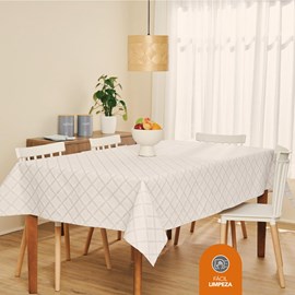 Toalha de Mesa Super Prática Gabi 1,40m x 1,40m Lepper Toalha de Mesa Super Prática Gabi 1,40m x 1,40m Lepper