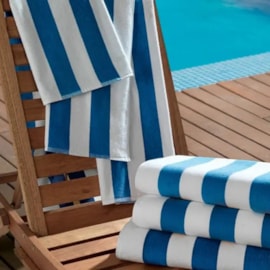 Toalha de Piscina Teka Ibiza 86cm x 160cm Listra Azul Toalha de Piscina Teka Ibiza 86cm x 160cm Listra Azul