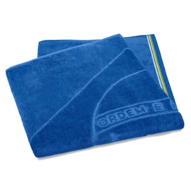 Toalha de Praia Bouton Jacquard Veludo Bandeira Brasil Azul Toalha de Praia Bouton Jacquard Veludo Bandeira Brasil Azul
