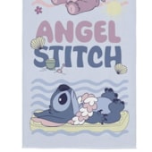 Toalha de Praia Infantil Aveludada Angel e Stitch Lepper