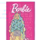 Toalha de Praia Infantil Aveludada Barbie Fashion Lepper Toalha de Praia Infantil Aveludada Barbie Fashion Lepper