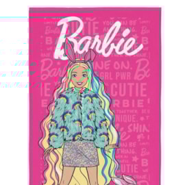 Toalha de Praia Infantil Aveludada Barbie Fashion Lepper Toalha de Praia Infantil Aveludada Barbie Fashion Lepper