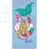 Toalha de Praia Infantil Aveludada Barbie Lepper Toalha de Praia Infantil Aveludada Barbie Lepper