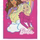Toalha de Praia Infantil Aveludada Barbie Unicornio Lepper Toalha de Praia Infantil Aveludada Barbie Unicornio Lepper