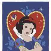 Toalha de Praia Infantil Aveludada Branca de Neve Lepper Toalha de Praia Infantil Aveludada Branca de Neve Lepper