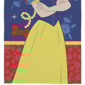 Toalha de Praia Infantil Aveludada Branca de Neve Lepper Toalha de Praia Infantil Aveludada Branca de Neve Lepper