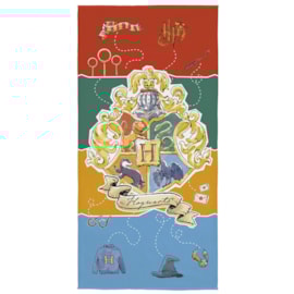 Toalha de Praia Infantil Aveludada Harry Potter Hoguarts Lepper Toalha de Praia Infantil Aveludada Harry Potter Hoguarts Lepper