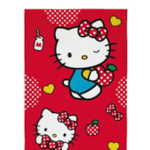 Toalha de Praia Infantil Aveludada Hello Kitty Lepper