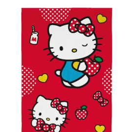 Toalha de Praia Infantil Aveludada Hello Kitty Lepper