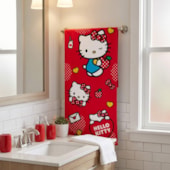 Toalha de Praia Infantil Aveludada Hello Kitty Lepper