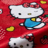 Toalha de Praia Infantil Aveludada Hello Kitty Lepper