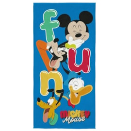 Toalha de Praia Infantil Aveludada Mickey Fun Lepper