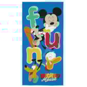 Toalha de Praia Infantil Aveludada Mickey Fun Lepper Toalha de Praia Infantil Aveludada Mickey Fun Lepper