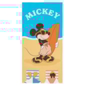 Toalha de Praia Infantil Aveludada Mickey Surfista Lepper Toalha de Praia Infantil Aveludada Mickey Surfista Lepper