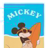 Toalha de Praia Infantil Aveludada Mickey Surfista Lepper Toalha de Praia Infantil Aveludada Mickey Surfista Lepper
