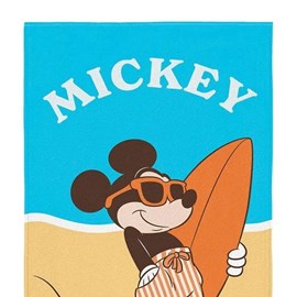 Toalha de Praia Infantil Aveludada Mickey Surfista Lepper