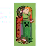 Toalha de Praia Infantil Aveludada Minecraft Lepper Toalha de Praia Infantil Aveludada Minecraft Lepper
