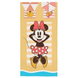 Toalha de Praia Infantil Aveludada Minnie Férias Lepper