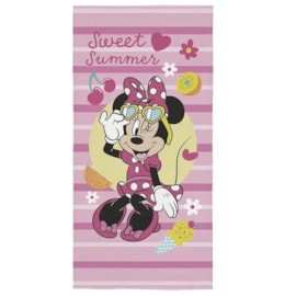 Toalha de Praia Infantil Aveludada Minnie Summer Lepper