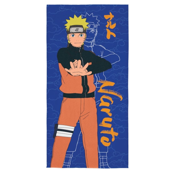 Toalha de Praia Infantil Aveludada Naruto II Lepper Toalha de Praia Infantil Aveludada Naruto II Lepper