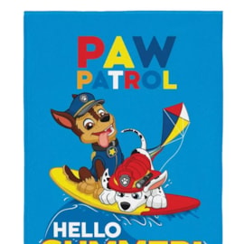 Toalha de Praia Infantil Aveludada Patrulha Canina Hello Summer Lepper