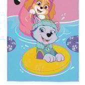 Toalha de Praia Infantil Aveludada Patrulha Canina Skye e Everest Lepper Toalha de Praia Infantil Aveludada Patrulha Canina Skye e Everest Lepper