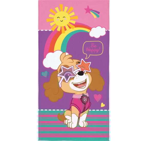 Toalha de Praia Infantil Aveludada Patrulha Canina Skye Lepper Toalha de Praia Infantil Aveludada Patrulha Canina Skye Lepper
