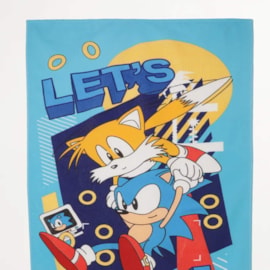 Toalha de Praia Infantil Aveludada Sonic Lepper