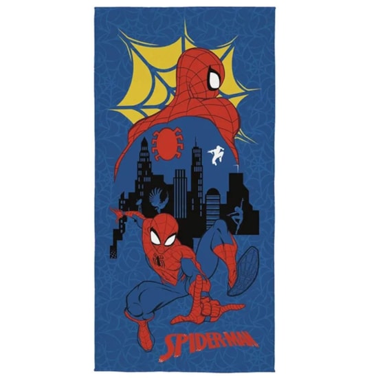 Toalha de Praia Infantil Aveludada Spider-Man III Lepper
