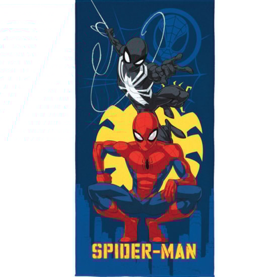 Toalha de Praia Infantil Aveludada Spider-Man Lepper Toalha de Praia Infantil Aveludada Spider-Man Lepper