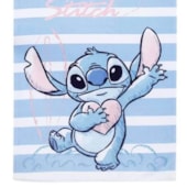 Toalha de Praia Infantil Aveludada Stitch Azul Lepper Toalha de Praia Infantil Aveludada Stitch Azul Lepper