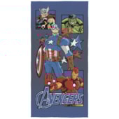 Toalha de Praia Infantil Aveludada Vingadores II Lepper Toalha de Praia Infantil Aveludada Vingadores II Lepper