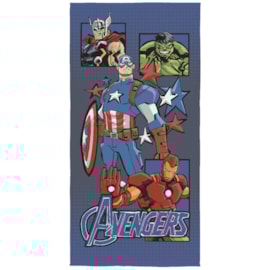 Toalha de Praia Infantil Aveludada Vingadores II Lepper Toalha de Praia Infantil Aveludada Vingadores II Lepper