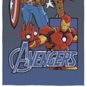 Toalha de Praia Infantil Aveludada Vingadores II Lepper Toalha de Praia Infantil Aveludada Vingadores II Lepper