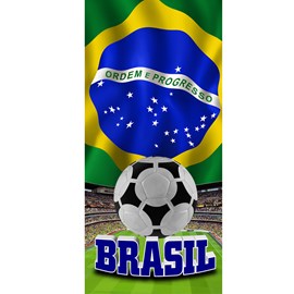 Toalha de Praia Veludo Buettner Brasil Estampa 1 Toalha de Praia Veludo Buettner Brasil Estampa 1