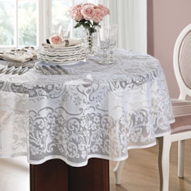 Toalha de Renda Lepper 1,60m Redeonda Rosas Toalha de Renda Lepper 1,60m Redeonda Rosas