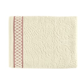 Toalha de Rosto Karsten Eudora Creme/Rose Toalha de Rosto Karsten Eudora Creme/Rose