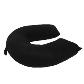 Travesseiro de Pescoço Hedrons Preto 34x30 Travesseiro de Pescoço Hedrons Preto 34x30