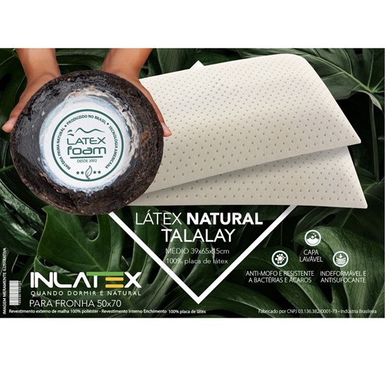 Travesseiro Inlátex Talalay Látex Natural