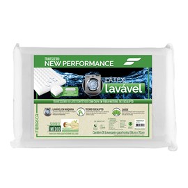 Travesseiro New Performance Látex Lavável Eucaliptus Fibrasca