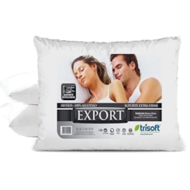 Travesseiro Trisoft Percal Suporte Extra Firme Export