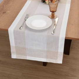 Trilho de Mesa Argivai Linho Maison Chamy 40cm x 1,30m